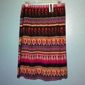 Chelsea & Theodore multi-colored XL skirt